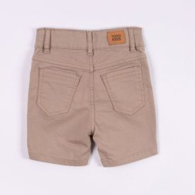 Bermuda Sarja Infantil Menino 1 a 3 Anos Yoyo Kids Bege