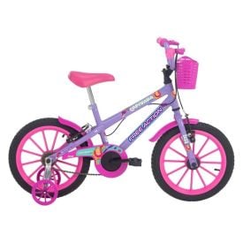 Bicicleta Infantil Aro 16 Mtb Soft Capivara Free Action - Lilás
