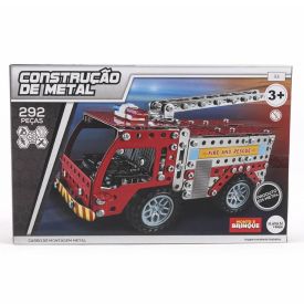 Bloco De Montar Bombeiro 292 Peças Havan Toys - HBR0806