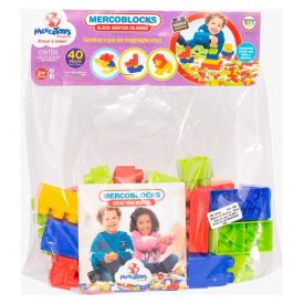 Blocos De Montar 40 Peças Mercotoys - 304
