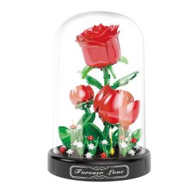 Blocos De Montar Flores Rosas Havan Toys - HBR0915