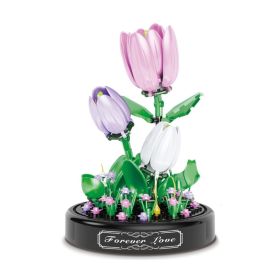 Blocos De Montar Flores Tulipa Havan Toys - HBR0916