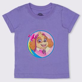 Blusa 1 a 3 anos Patrulha Canina Personagem Banker Ametista