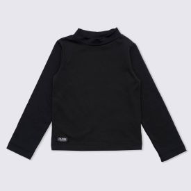 Blusa 12 a 16 anos Térmica Gola Alta Fakini Preto