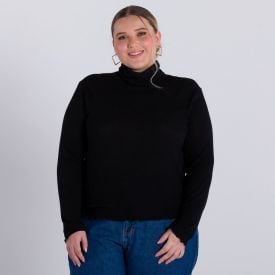 Blusa Canelada Plus Size Patrícia Foster Mais