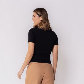 Blusa Feminina Canelada Sem Costura Patricia Foster