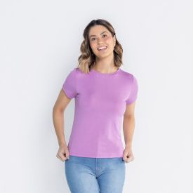 Blusa Feminina Decote Redondo De Malha Viscose Patricia Foster