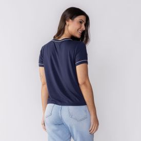 Blusa Feminina Manga Curta De Viscose Patricia Foster