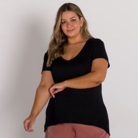 Blusa Plus Size Decote V Patricia Foster Mais