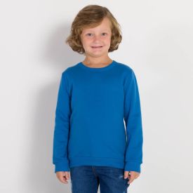 Blusão 4 a 10 anos Moletom Felpado Básico Hot Dog Azul Lavish
