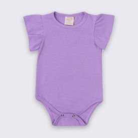 Body Bebê Menina Manga Curta Com Brilho Yoyo Baby