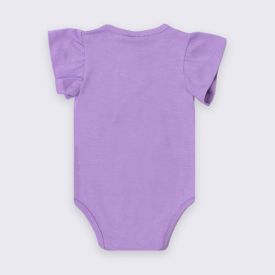 Body Bebê Menina Manga Curta Com Brilho Yoyo Baby