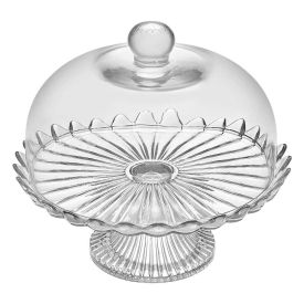 Boleira Com Pé E Tampa Pétalas De Jasmin Vitazza - 24cm