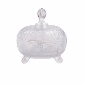 Bomboniere Com Pé 16,5 X 14,8Cm Solar Havan Casa - Vidro