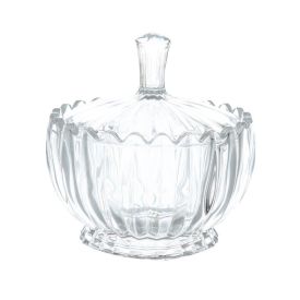 Bomboniere Com Tampa Cristal Geneva Wolff - Transparente