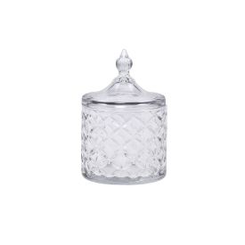 Porta Algodão E Sabonete Lyor De Cristal 10X15,5Cm - Lile