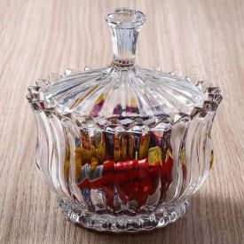 Bomboniere De Vidro Mônaco Havan Casa 820Ml - Transparente