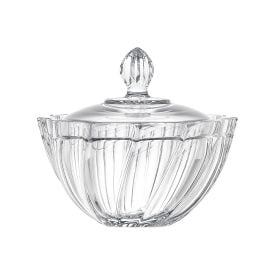 Bomboniere De Vidro Twist 370Ml Em Casa Tem Glass -  Inga