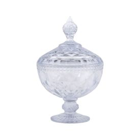 Bomboniere com Pé Diamond Lyor 23Cm - Cristal