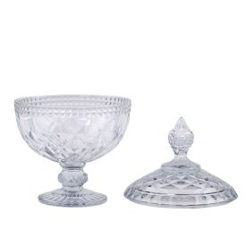 Bomboniere com Pé Diamond Lyor 23Cm - Cristal