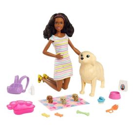 Boneca Barbie Cachorrinhos Recém-Nascidos Mattel  - HCK76
