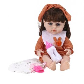 Boneca Bebê Reborn Laranja 38Cm Havan Toys - HBR0782