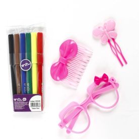 Boneca Bee Toys Brave Girls Artista Com 6 Canetinhas - 0079