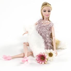 Boneca Helena Fashion Vestido Rosa Havan Toys - HBR0660