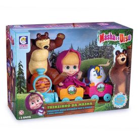 Boneca Masha E O Urso No Trenzinho Cotiplás - 2403