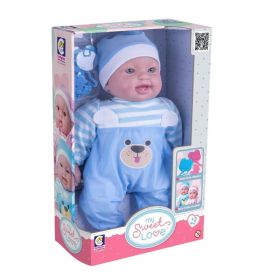 Boneca My Sweet Love Menino Azul Cotiplás - 2760