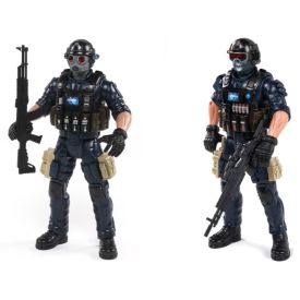 Boneco Heroes Forces Soldado Swat Havan Toys - HBR0713 Sortido