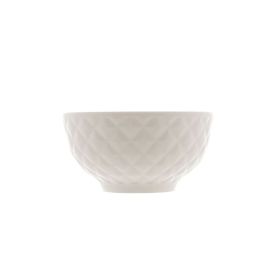 Bowl De Porcelana Lyor Diamond 380Ml - Branco