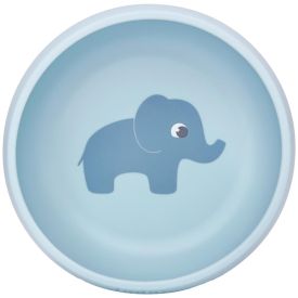 Bowl Em Silicone Com Ventosa Cloudy Buba  - Azul Claro