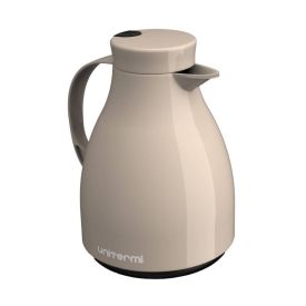 Bule Térmico Com Gatilho Paris Unitermi 1 Litro - Bege