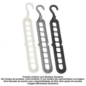 Cabide Multifuncional Plástico 5Cm Clink - Sortido