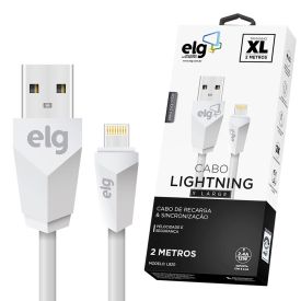 Cabo Lightning Microusb 2 Metros L820 Elg - Branco