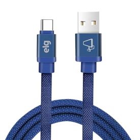 Cabo Usb Tipo-C Em Tecido Canvas 1 Metro Elg - NVC10BE