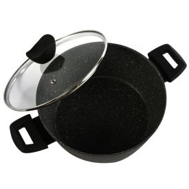 Caçarola De Alumínio E Revestimento Em Granito Ibiza Havan Casa 3,8 L - Preto