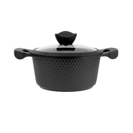 Caçarola De Indução Com Tampa Diamond Havan Casa 20Cm - Preto