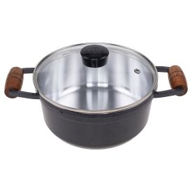 Caçarola Fundida Com Alças E Tampa 1,8 Litros Cava - Grafite