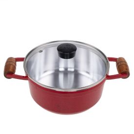 Caçarola Fundida Com Alças E Tampa Cava 1,8 Litros - Vermelho