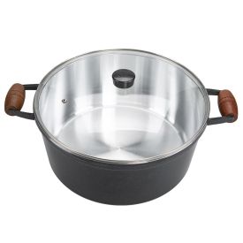 Caçarola Fundida Com Alças E Tampa Cava N32 10,6 Litros - Grafite