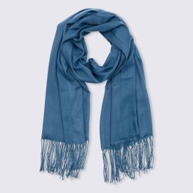 Cachecol Pashmina Feminino Tamanho Único Patrícia Foster - AZUL JEANS U