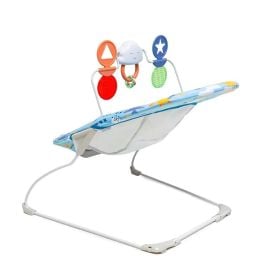 Cadeira De Descanso Bouncer Relax Com Brinquedos Voyage - Azul Solar