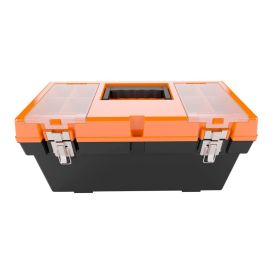 Caixa De Ferramentas Cargo 19,5" Metasul - Preto e Laranja