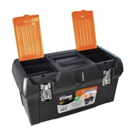 Caixa De Ferramentas Stone Pro Aço 19 Polegadas - Preto
