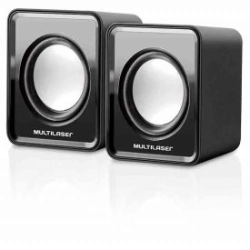 Caixa De Som 2.0 3W Rms Preto Estéreo Usb/P2 Multilaser - Sp144 - DIVERSOS