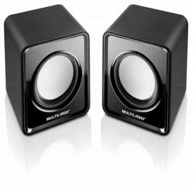 Caixa De Som 2.0 3W Rms Preto Estéreo Usb/P2 Multilaser - Sp144 - DIVERSOS
