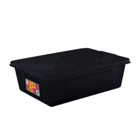 Caixa Organizadora Com Tampa Multiuso Black Dup 50 Litros - Preto