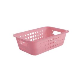 Caixa Organizadora Média Baixa Ou 3,3 Litros - Rosa